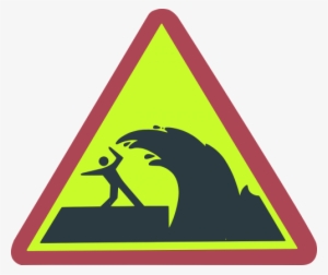 Tidal Wave,spring Tide,wave,danger,watch Out,sign,symbol - Tsunami Symbol #2732542