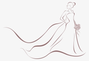 Wedding Invitation Bride Dress Clip Art - Illustration #2732934