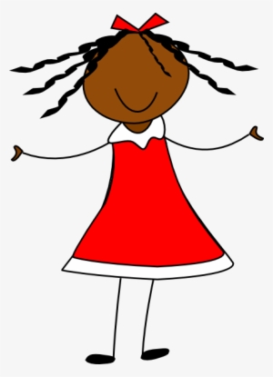 This Free Clipart Png Design Of Girl In Red Dress Clipart - Girl In Dress Clip Art #2733034