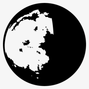 Moon Crescent Phase Symbol Vector - โลก สี ขาว ดำ Png #2733977