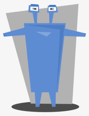 Blue Alien Svg Clip Arts 456 X 593 Px #2734029