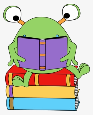Two-eyed Monster Reading A Book Clip Art - Monster Reading Clipart #2734428