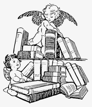 Jpg Clipart Download - Cat & Books Tote Bag Green #2734532