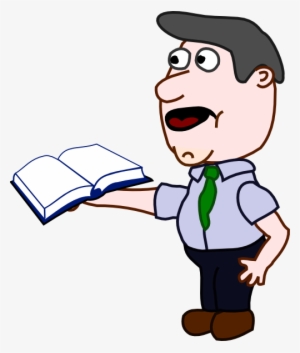 Cartoon Person Holding A Book #2734571