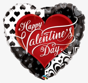 Valentine's Black And Red Hearts 36" Foil Balloon #2734680 Valentine's Black And Red Hearts 36" Foil Balloon #2734680