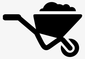 The Icon Is A Simplified Depiction Of A Wheelbarrow - Wheelbarrow Icon #2735907