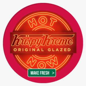 Krispy Kreme Hot Now Sign - Free Transparent PNG Download - PNGkey