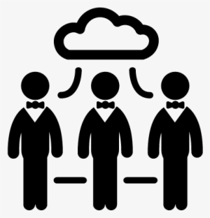 Cloud Computing Connecting People Vector - Icon #2736469