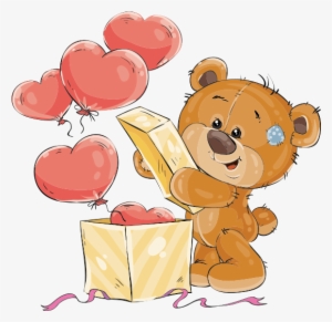 Png Balon Bulan Sevimli Ayı Resmi - Dibujos En Color Ositos #2737139