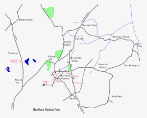 Buckland Newton Sharnhill Green Bookham Duntish Cross - Buckland Newton Hundred #2737599