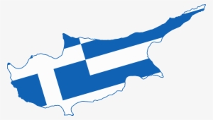 Flag Map Of The Cyprus - Flag Map Of Greater Greece #2737920