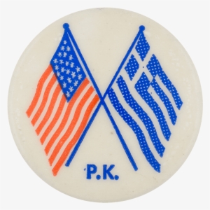 American And Greek Flags - Emblem #2738011