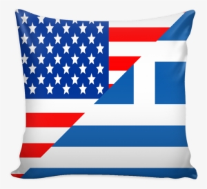 American Greek Pillow Cover - America Flag Map #2738430