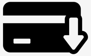 Credit Card With Down Arrow Comments - Credit Card #2738522