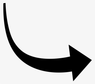 This Image Rendered As Png In Other Widths - Black Curved Arrow Png ...