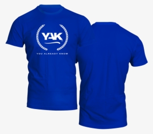 Blue T Shirt Front And Back #2738898