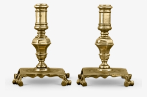 Early 18th-century English Brass Candlesticks - Brass #2738980