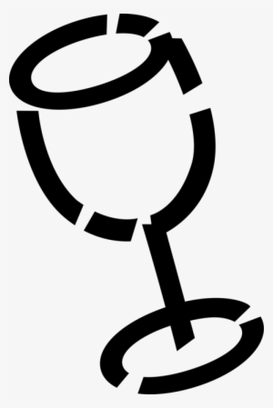 Vector Illustration Of Wine Glass Serves Alcohol Beverage #2739078