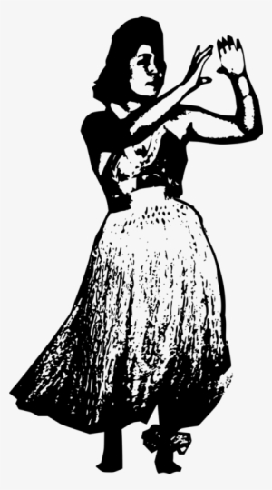 Woman Black Dress Silhouette Costume - Clip Art #2739596