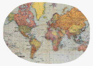 Report Abuse - World Map Wrapping Paper #2740068