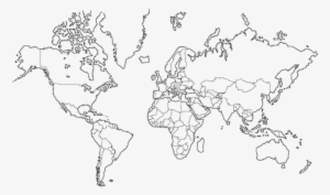 Mapa Mundi Para Imprimir - Mapamundi Blanco Para Imprimir #2740306