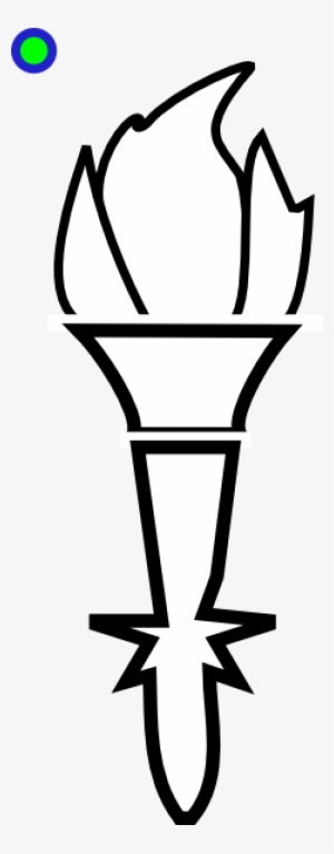 Torch Outline Clip Art - Outline Of A Torch #2742748