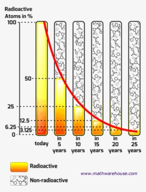 Half Life Explained With Interactive Images Charts - Exponential Decay In Real Life #2742772