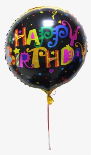 Black Happy Birthday Balloon - Shopaparty - Hb Design 4 Foil Balloons #2742817