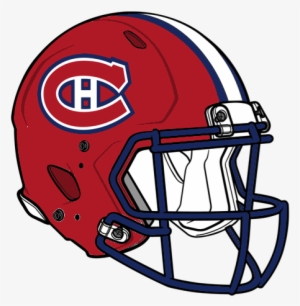Here's The Montreal Canadiens - Montreal Canadiens Football Helmet #2742898