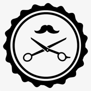 Hair Salon Badge With Scissors And Mustache Vector - Tijeras De Peluqueria Png #2743706 Hair Salon Badge With Scissors And Mustache Vector - Tijeras De Peluqueria Png #2743706