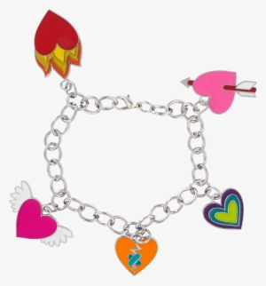 Charmant Bracelet Heart Pylones Charms - Charm Bracelet Clip Art #2744605