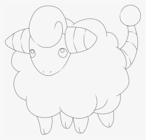 Mareep - Line Art #2745426