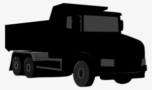 Black Gray Dump Truck 3 Clip Art At Clker - Black Truck Clipart #2747050