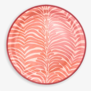 Tol-21 Pink Zebra - Grey Gold Dinner Plates #2747660