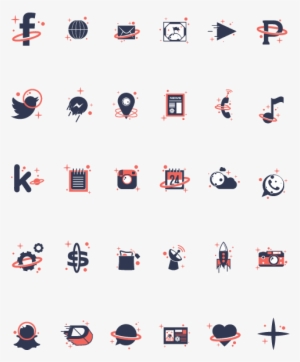 Space Icon Set By Chris Edington - Snapchat #2747678