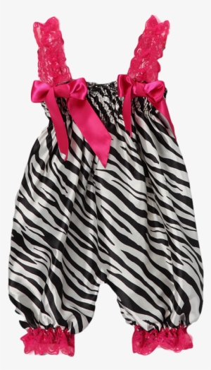 Pink Zebra Satin Playsuit - Childbirth #2747914