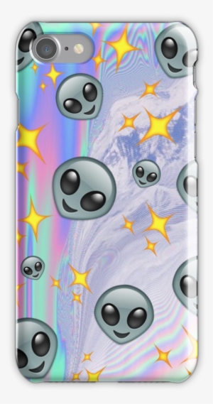 Tumblr Alien Emoji Phone Case Iphone 7 Snap Case - Iphone #2748486