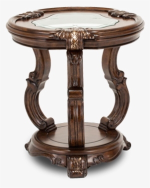 Platine De Royale Light Espresso Chair Side Table - Aico Platine De Royale Chair Side Table #2748755