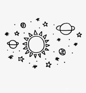 Galaxy Planets Stars Star Tumblr Universe - Planet Doodle #2748900
