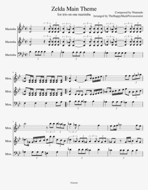 Zelda Main Theme Sheet Music Composed By Composed By - Put Your Head On My Shoulder Sheet Music #2751162