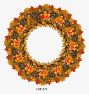 Thanksgiving Wreath Transparent Png #2752320