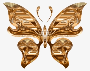 Medium Image - Gold Butterfly Silhouette Background #2753680