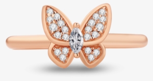Rose Gold Butterfly Dream Rings #2753711