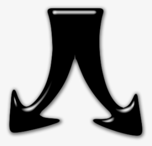 009309 Rounded Glossy Black Icon Arrows Arrow 1turn2 #2753995