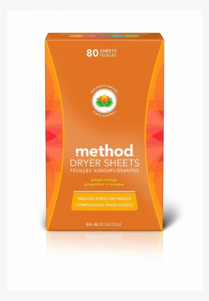 Ended - Method - Dryer Sheets Ginger Mango - 80 Sheets #2754192