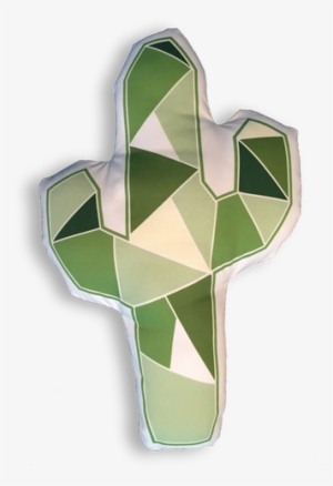 This Geometric Cactus Shaped Pillow Will Add A Pop - Shamrock #2754249