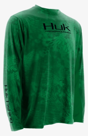 Huk Fishing Kryptek Solid Icon Long Sleeve Shirt - Long-sleeved T-shirt #2755520
