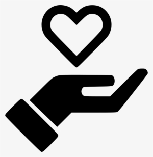Hand Streched Heart Outline - Money In Hand Icon #2755878
