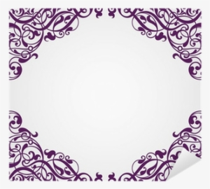 Vector Vintage Baroque Frame Corner Ornate Sticker - Shutterstock Vector Border #2755885