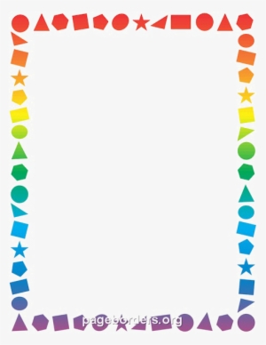 School Border Transparent Png - Shapes Border Clipart #2756484